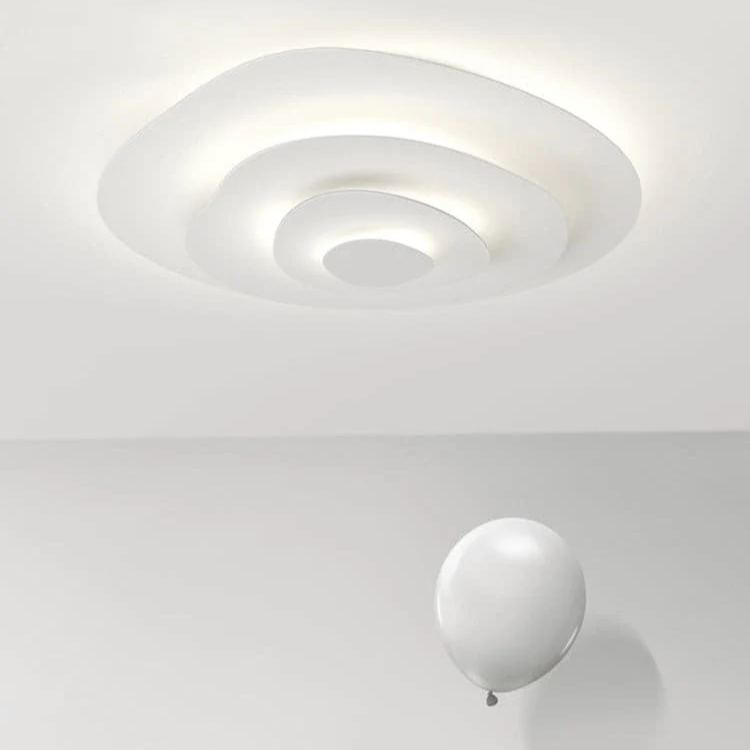 Quinn Modern Ripple Metal Ceiling Light Fixture Bedroom Living Room