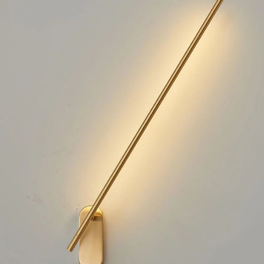 Edge Metal Acrylic Slim Design Modern Wall Lamp Bedroom Living Room