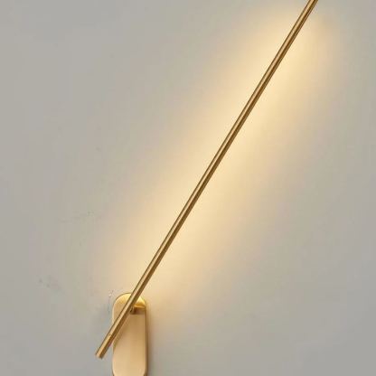 Edge Metal Acrylic Slim Design Modern Wall Lamp Bedroom Living Room