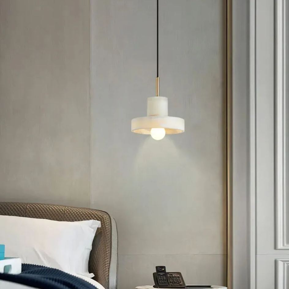 Ozawa Modern Round Rasin Pendant Light Bedroom Dining Room