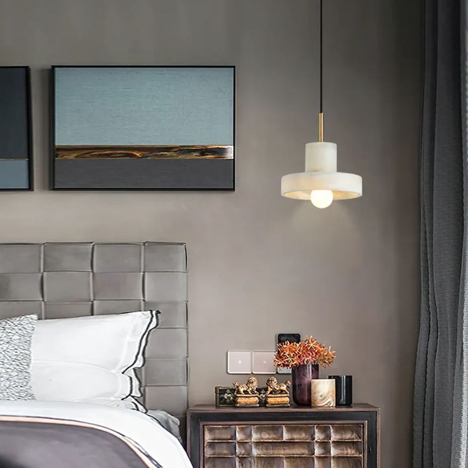 Ozawa Modern Round Rasin Pendant Light Bedroom Dining Room