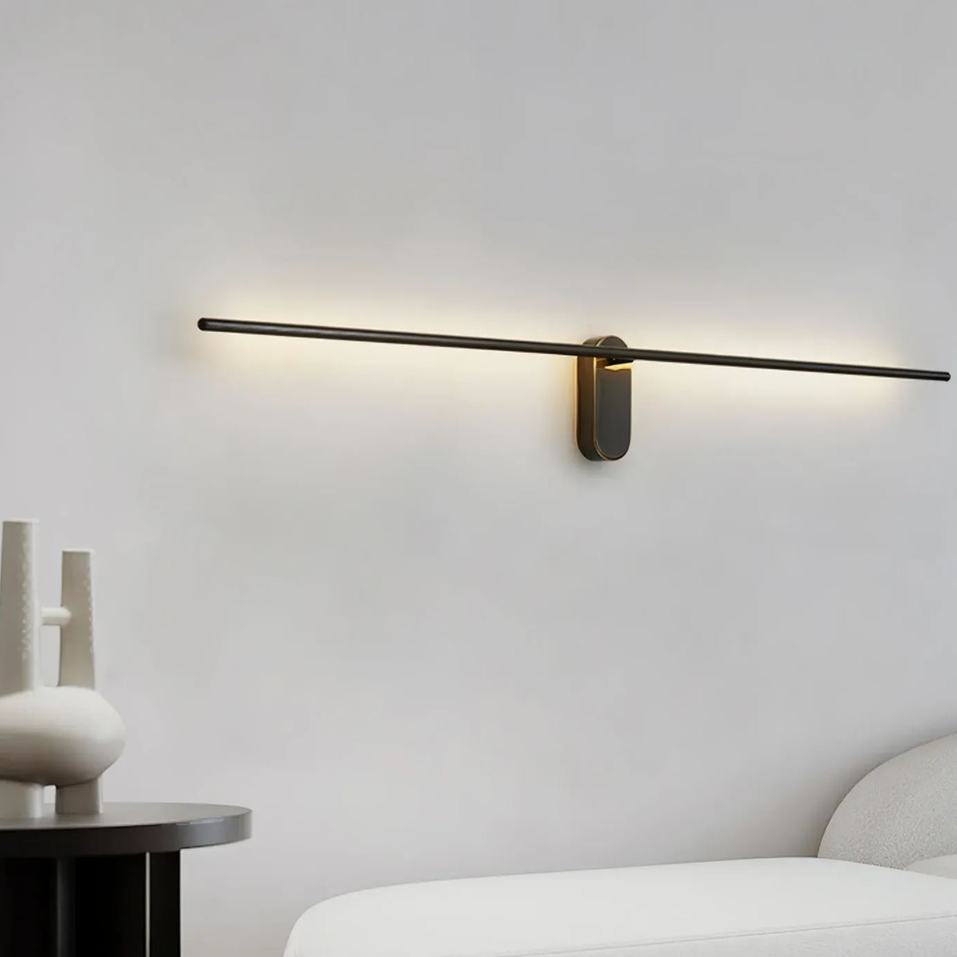 Edge Metal Acrylic Slim Design Modern Wall Lamp Bedroom Living Room