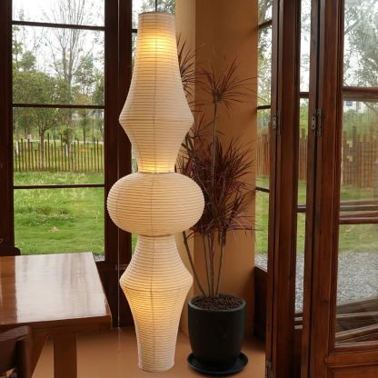 Renée Geometric Style Metal Paper Pendant Light Bedroom Living Room
