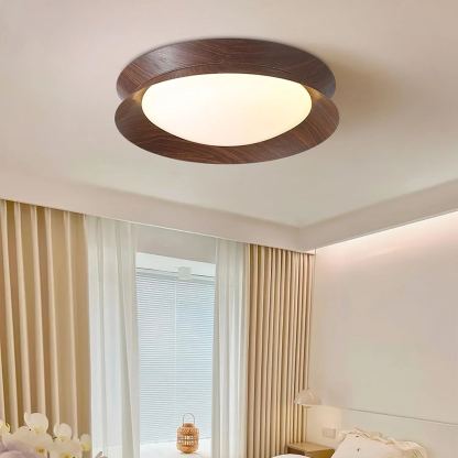 Muto Modern Round Metal Acrylic Ceiling Light Bedroom