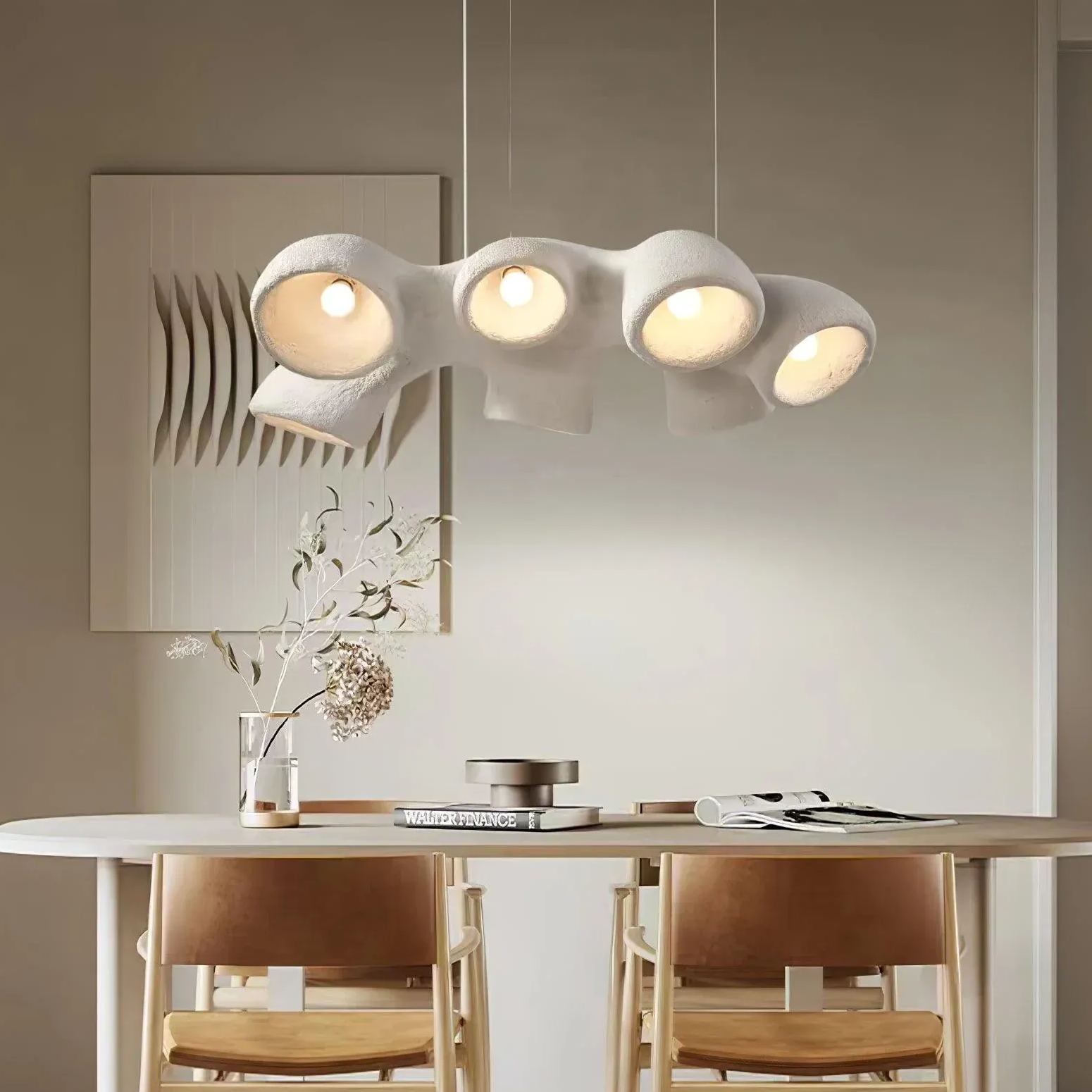 Quinn Modern Minimalism Polystyrene Pendant Light Living Dining Room