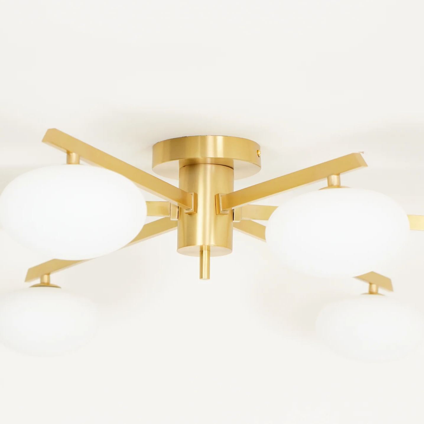 Valentina Minimalism Metal Glass Ceiling Lamp Bedroom Living Room