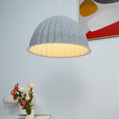 Hailie Modern Bell Metal Felt Pendant Light Living Room Dining Room