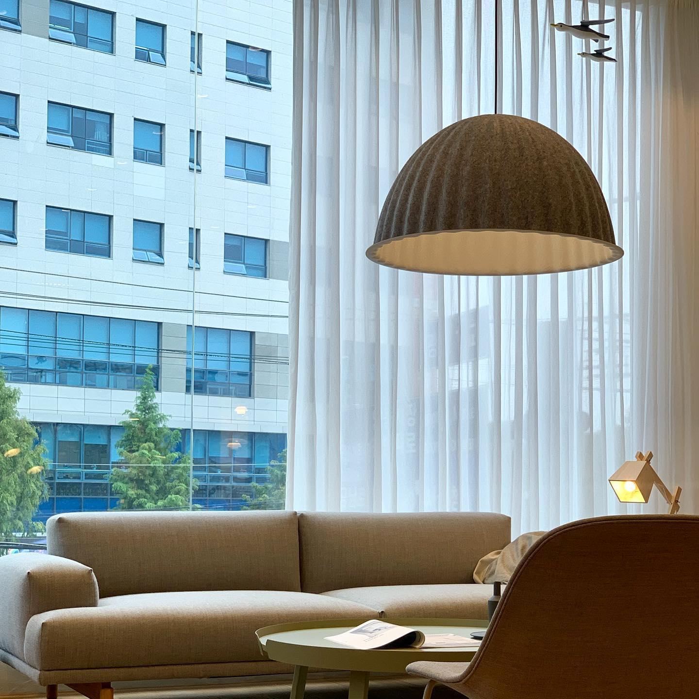 Hailie Modern Bell Metal Felt Pendant Light Living Room Dining Room