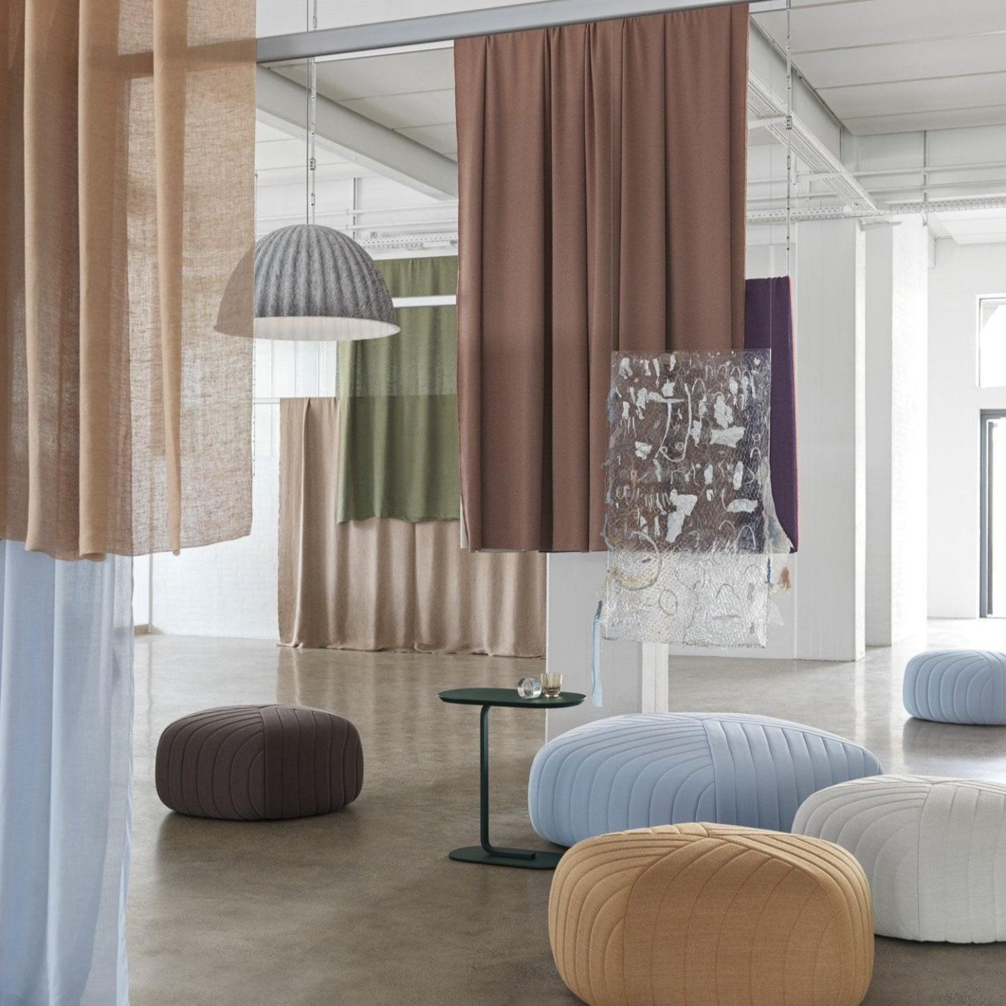 Hailie Modern Bell Metal Felt Pendant Light Living Room Dining Room