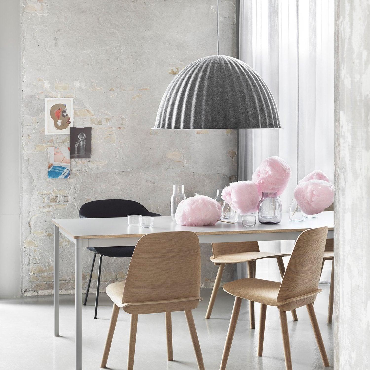 Hailie Modern Bell Metal Felt Pendant Light Living Room Dining Room