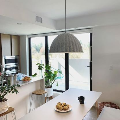 Hailie Modern Bell Metal Felt Pendant Light Living Room Dining Room