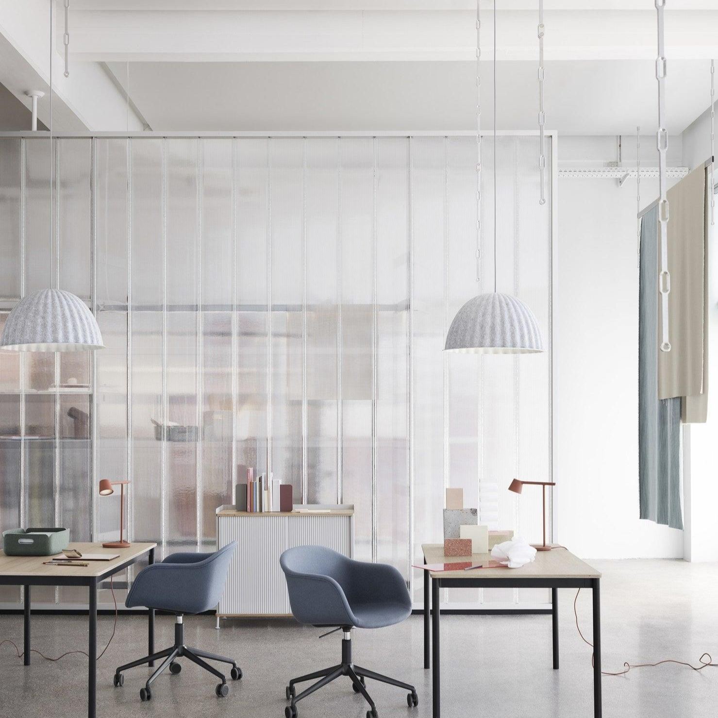 Hailie Modern Bell Metal Felt Pendant Light Living Room Dining Room