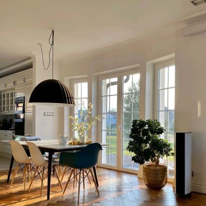 Hailie Modern Bell Metal Felt Pendant Light Living Room Dining Room