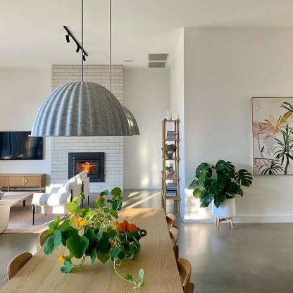 Hailie Modern Bell Metal Felt Pendant Light Living Room Dining Room