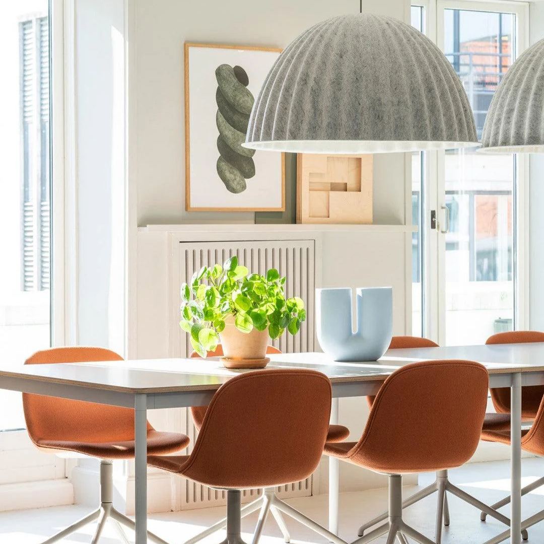 Hailie Modern Bell Metal Felt Pendant Light Living Room Dining Room