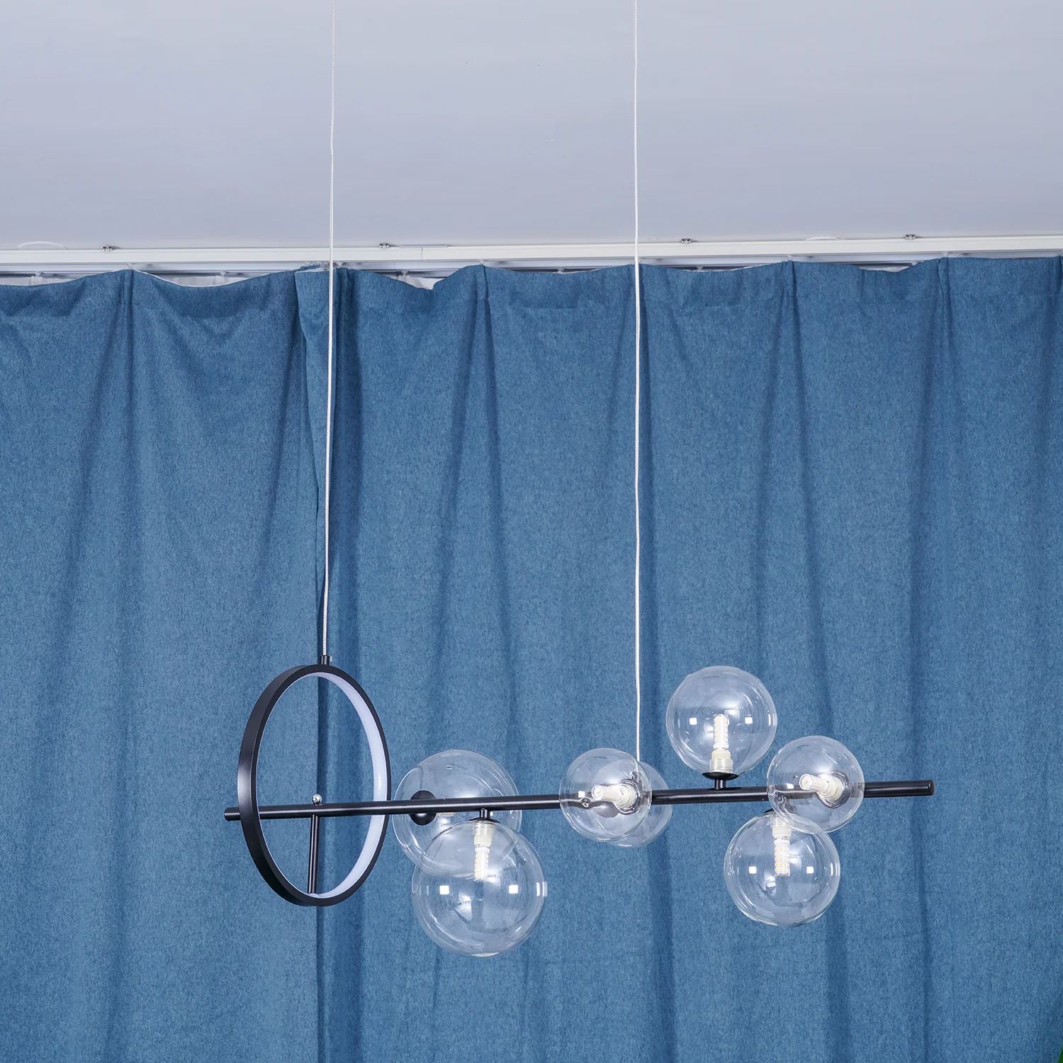 Valentina Gorgeous Metal Glass Chandelier Living Room Dining Room
