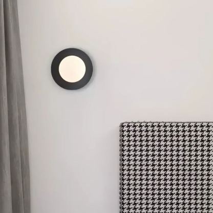 Orr Modern Minimalism Round Glass Wall Light Bedroom Living Room