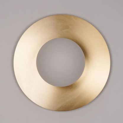 Orr Modern Minimalism Round Glass Wall Light Bedroom Living Room