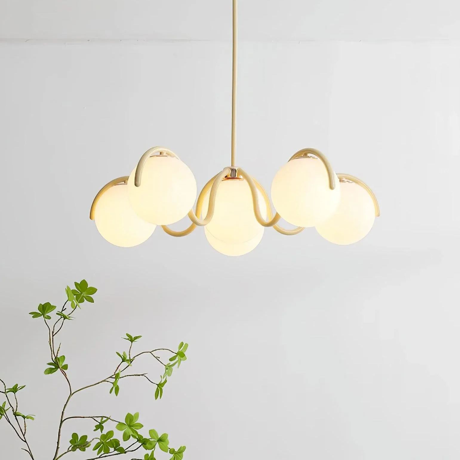 Valentina Vintage Metal Glass Pendant Light Bedroom Living Room