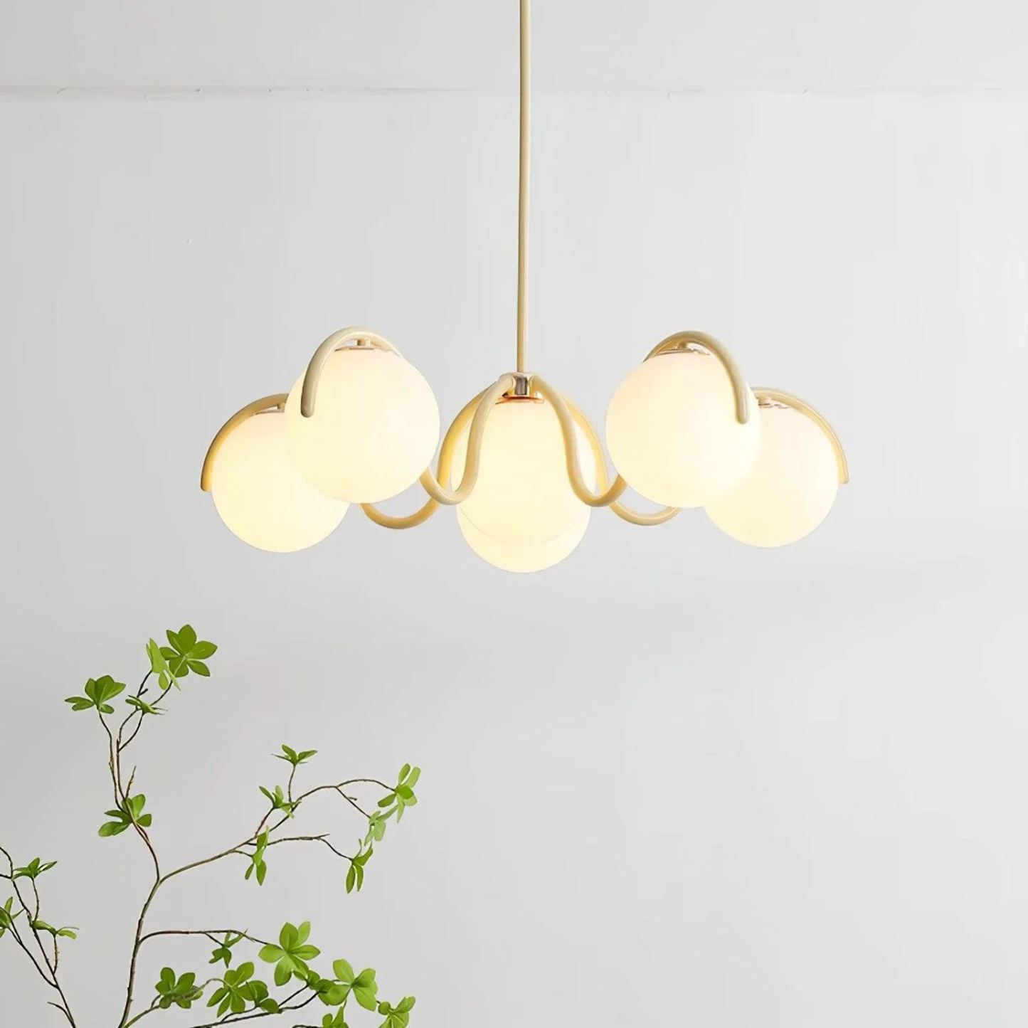 Valentina Vintage Metal Glass Pendant Light Bedroom Living Room