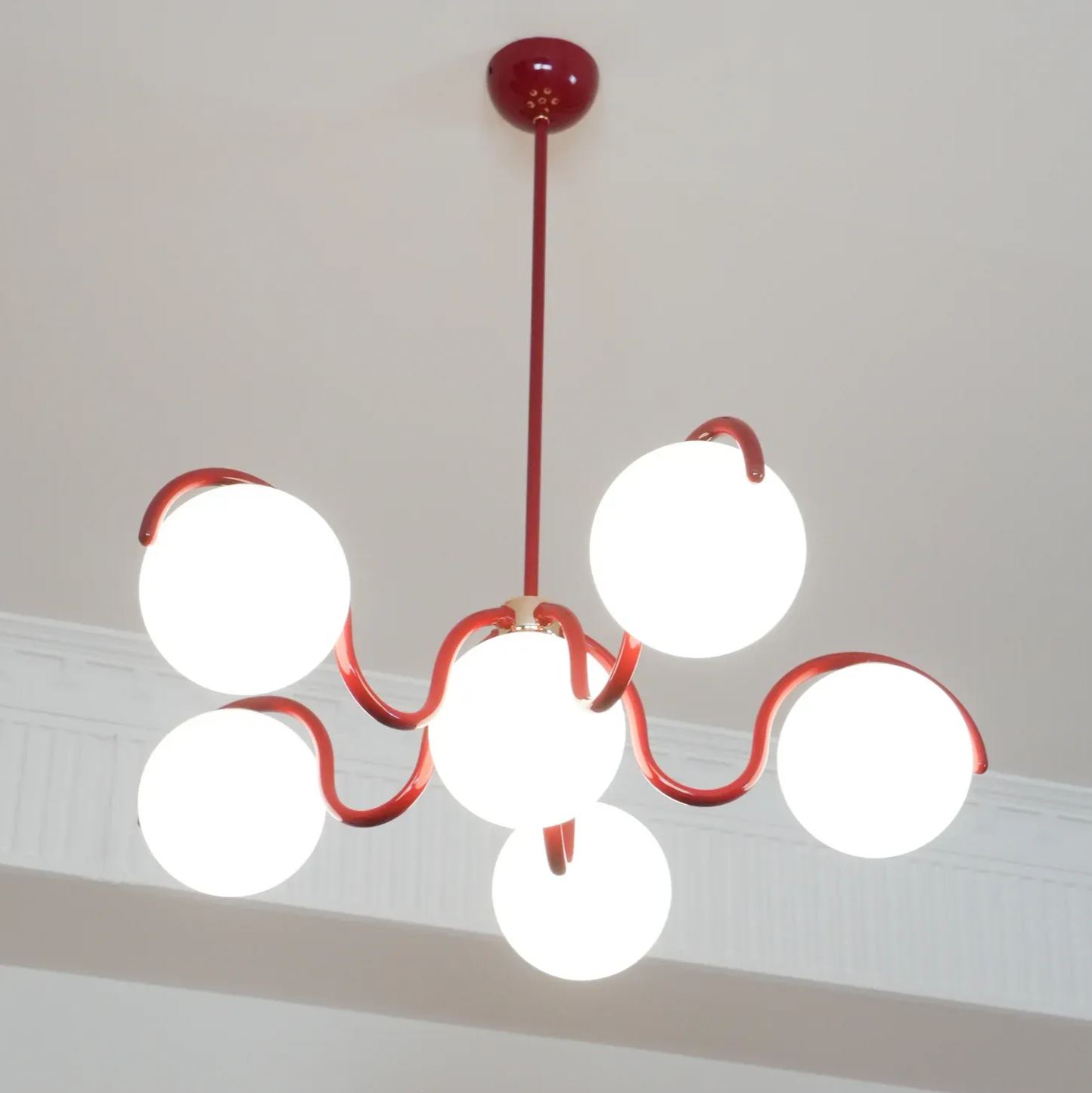 Valentina Vintage Metal Glass Pendant Light Bedroom Living Room