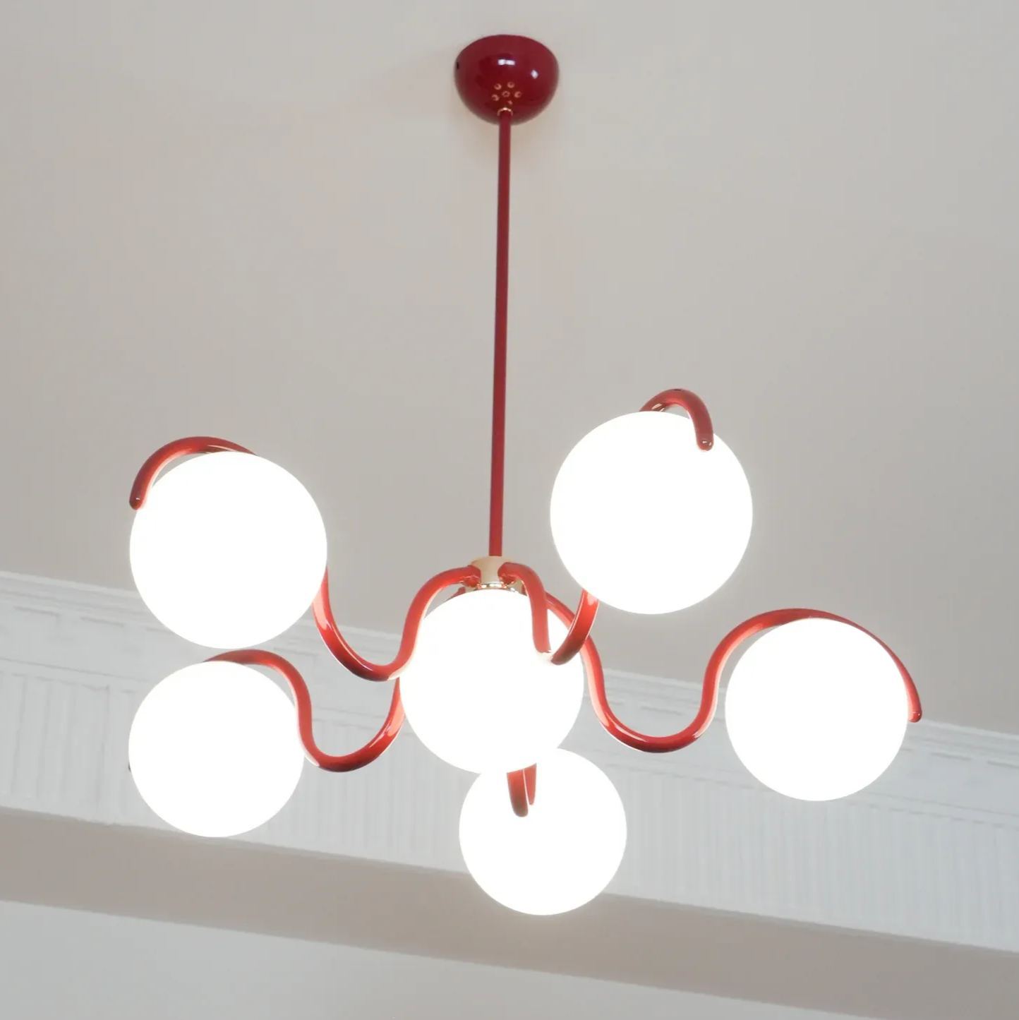 Valentina Vintage Metal Glass Pendant Light Bedroom Living Room