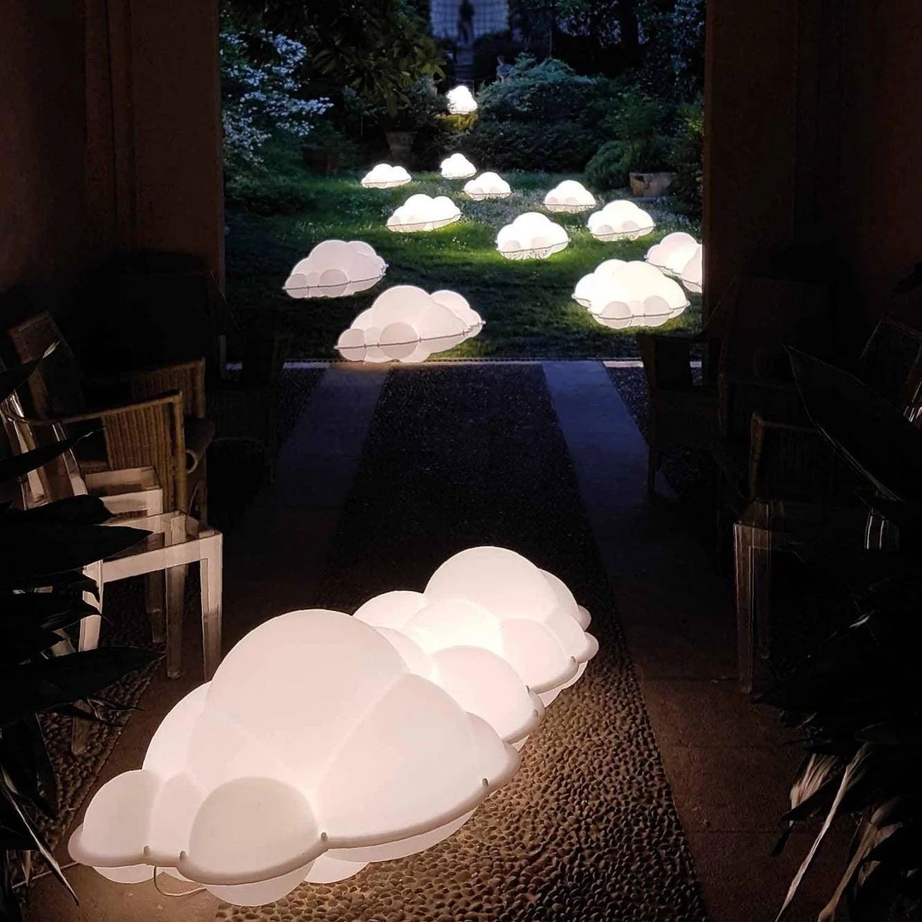 Marilyn Comfort Cloud Metal PE Pendant Light Living Room Bedroom