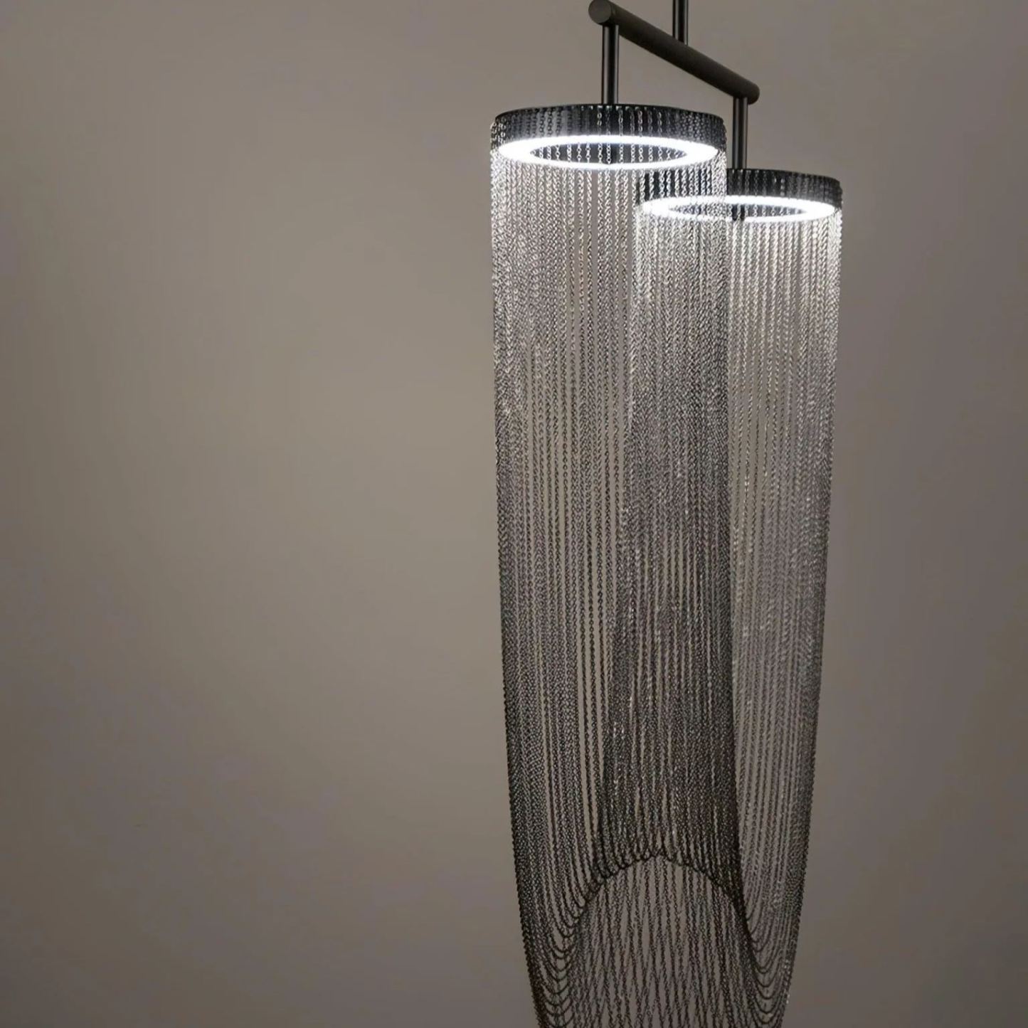 Marilyn U Shape Art Deco Metal Acrylic Pendant Light Dining Room Living Room