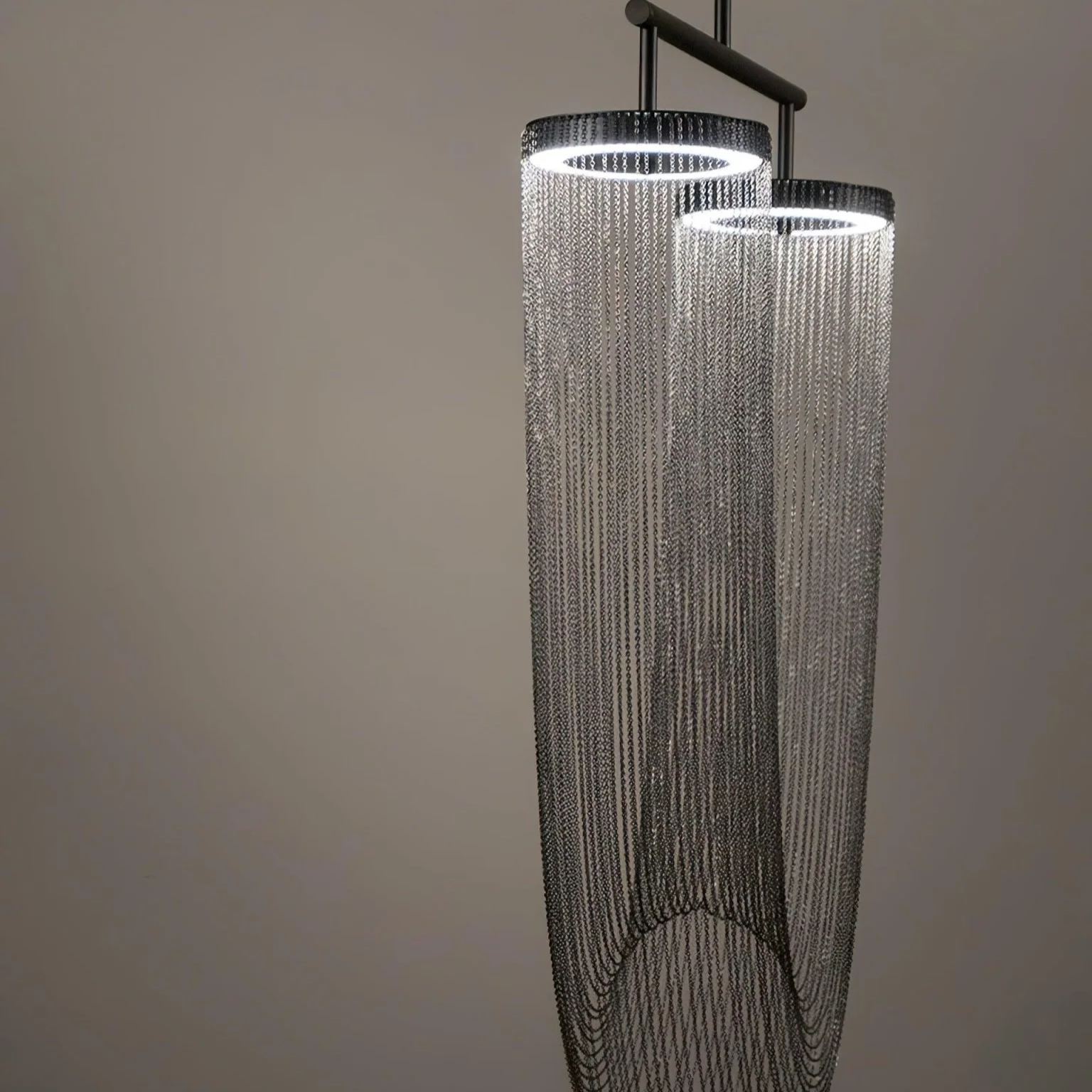 Marilyn U Shape Art Deco Metal Acrylic Pendant Light Dining Room Living Room