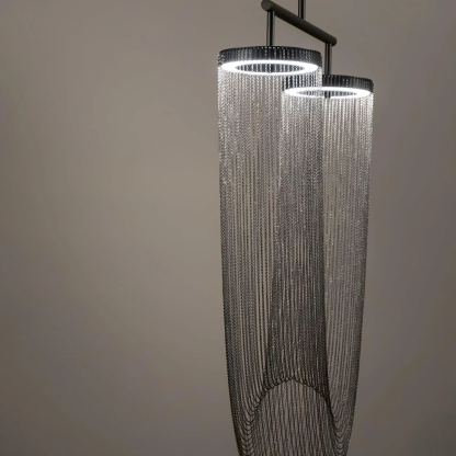 Marilyn U Shape Art Deco Metal Acrylic Pendant Light Dining Room Living Room