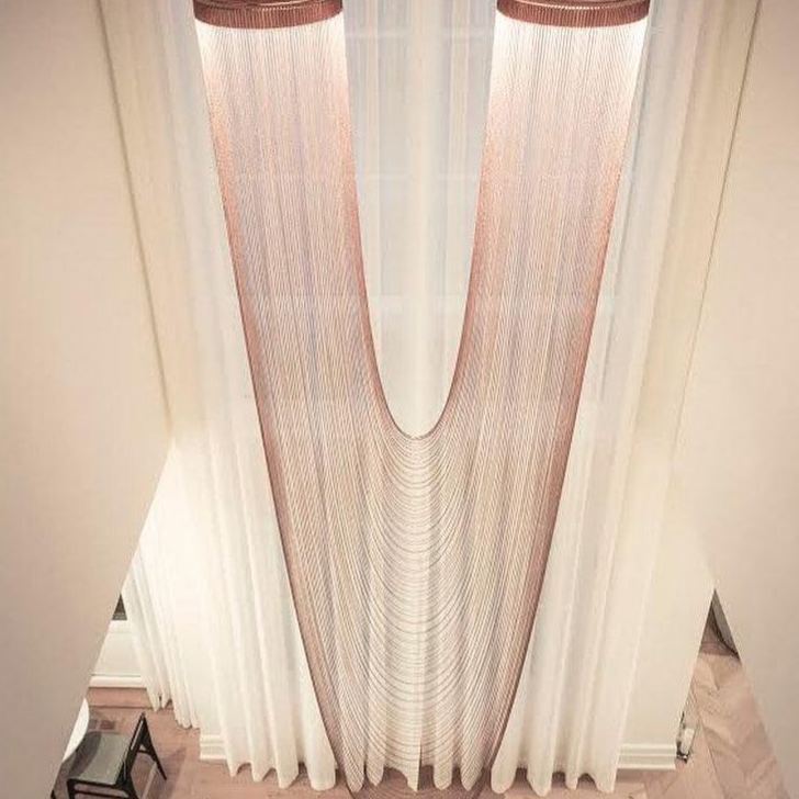 Marilyn Gorgeous Unusual Metal Acrylic Pendant Light Dining Room Living Room