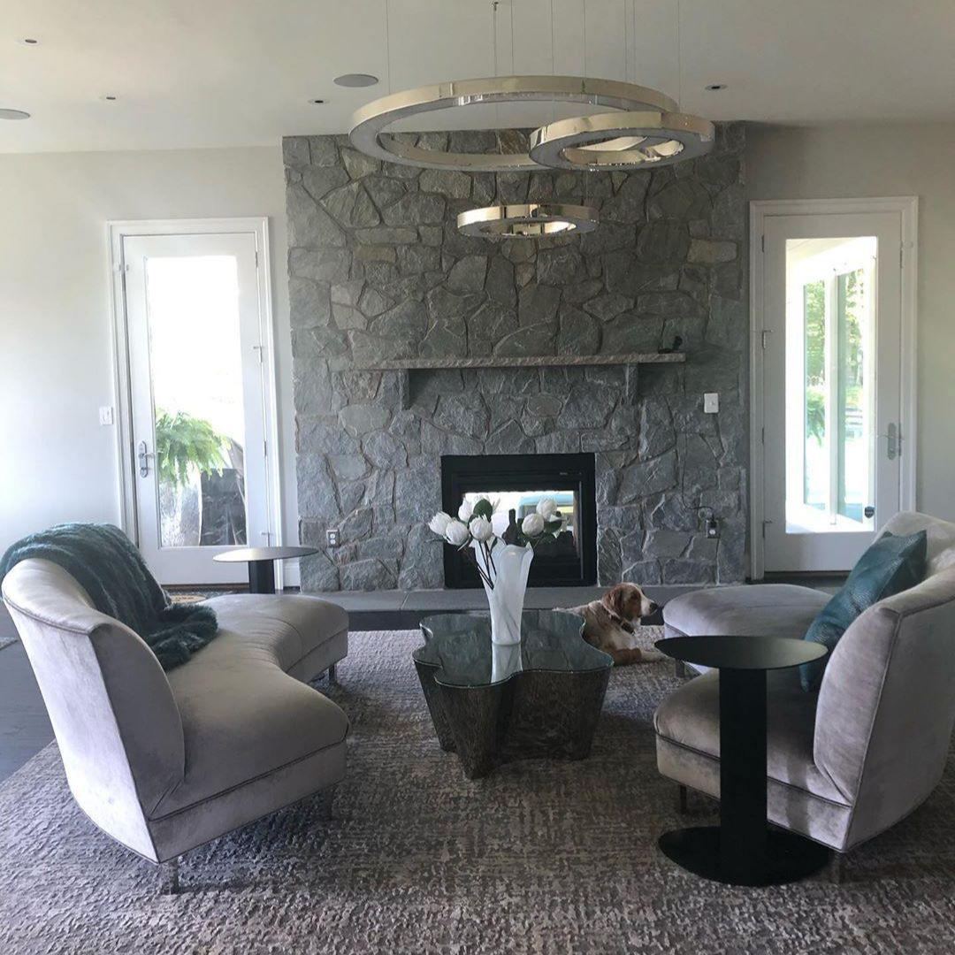 Arisha Gold Ring Contemporary Pendant Light Dining Room Living Room