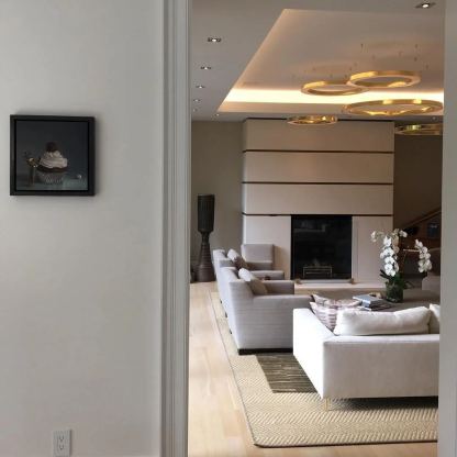 Arisha Gold Ring Contemporary Pendant Light Dining Room Living Room