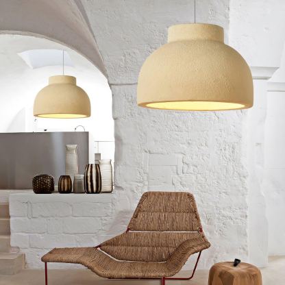 Ozawa Contemporary Natural Metal Pendant Light Dining Room Living Room