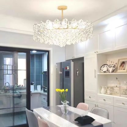 Marilyn Snowflake Gorgeous Metal Glass Chandelier Bedroom Living Room