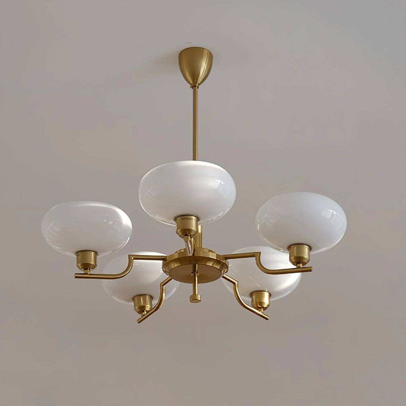 Valentina Vintage Antique Metal Glass Chandelier Living Dining Room