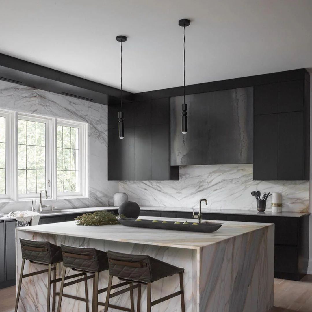 Edge Modern Minimalism Metal Pendant Light Living Dining Room Bedroom
