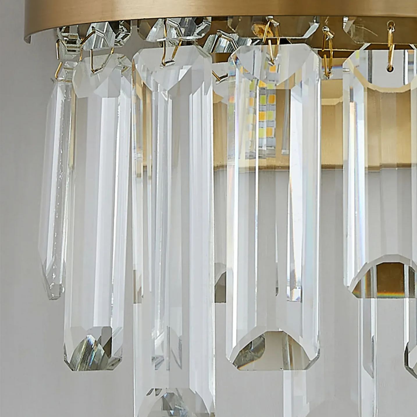 Herbert Classical Urban Crystal  Metal Wall Lamp Bedroom  Dining Room