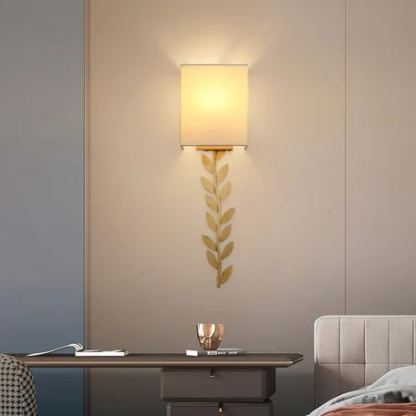 Valentina Modern Minimalism Wall Lamp Metal Fabric Bedroom Dining Room