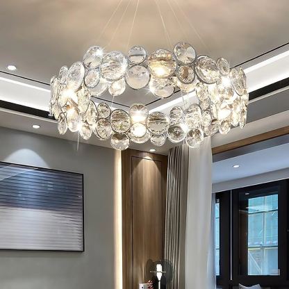 Marilyn Gorgeous Round Crystal Chandelier Dining Room Living Room