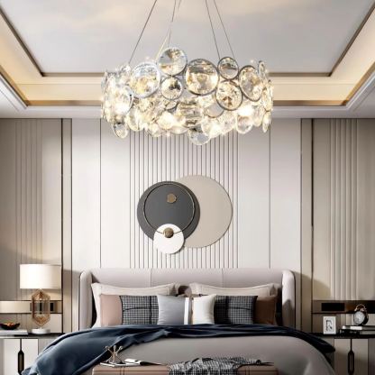 Marilyn Gorgeous Round Crystal Chandelier Dining Room Living Room