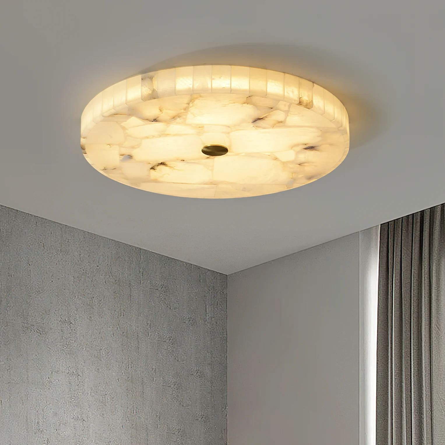 Byers Modern Minimalism LED Round Ceiling Lamp Metal  Resin Bedroom  Dining Room