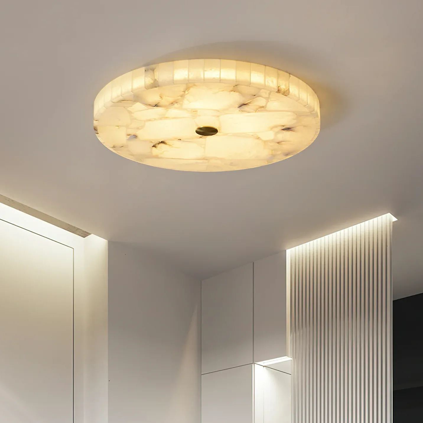 Byers Modern Minimalism LED Round Ceiling Lamp Metal  Resin Bedroom  Dining Room