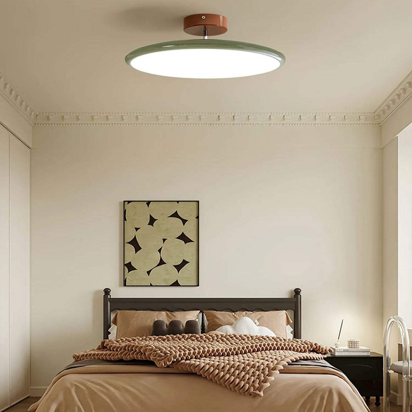 Hailie Minimalism Metal Acrylic Ceiling Lamp Bedroom Living Room