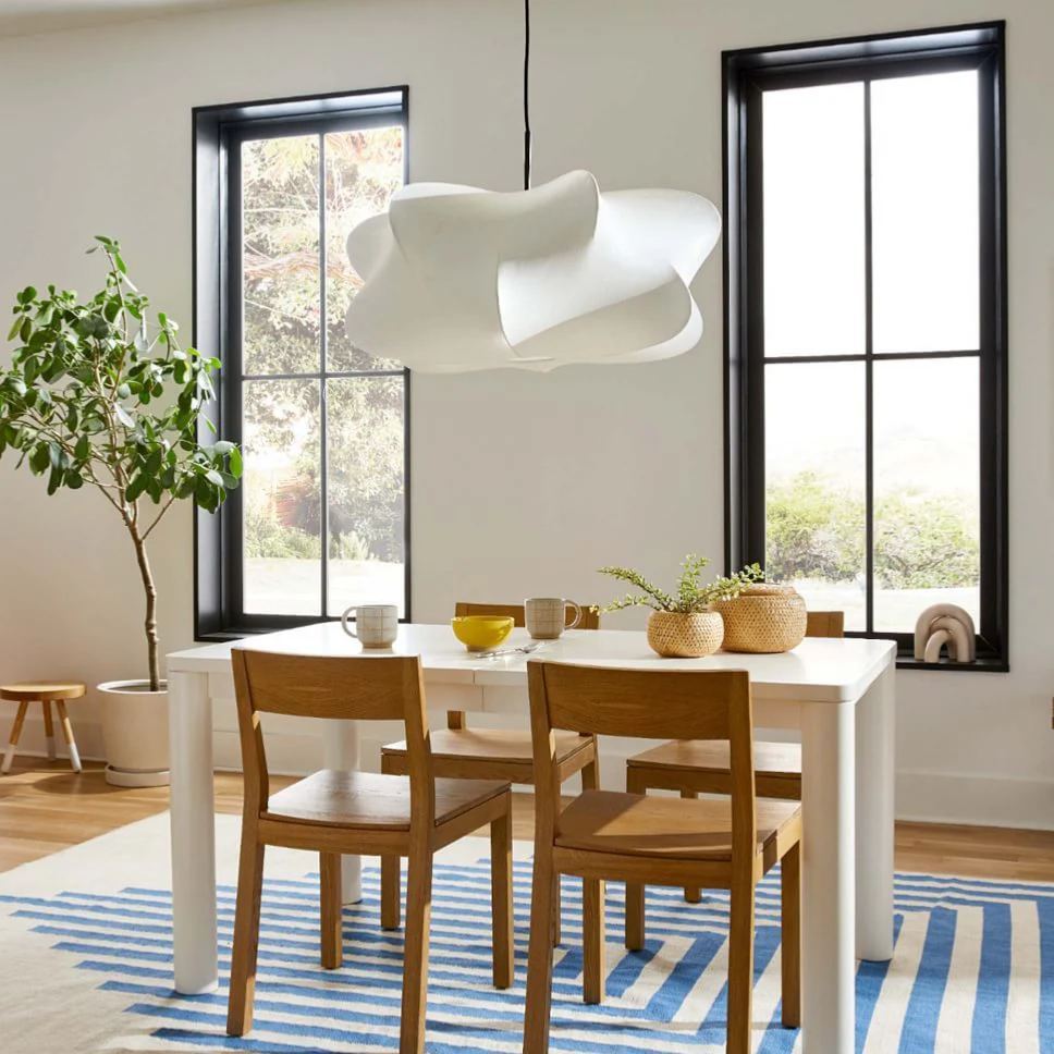 Ozawa Modern Unusual Silk Pendant Light Bedroom Dining Room