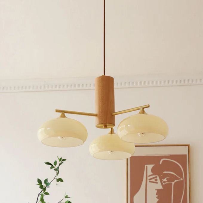 Valentina Modern Metal Glass Elliptical Pendant Light Shades Living Dining Room