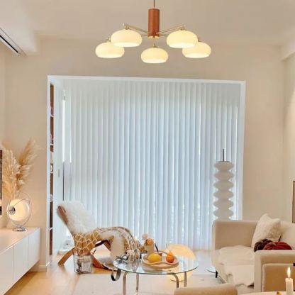 Valentina Modern Metal Glass Elliptical Pendant Light Shades Living Dining Room