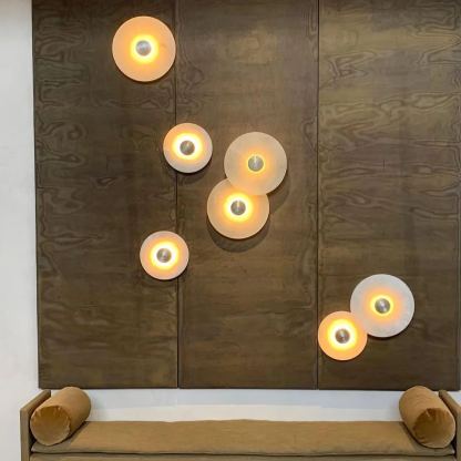 Jade Modern Metal Alabaster Wall Lamp Dining Room Bedroom
