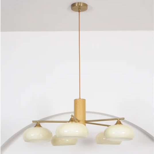 Valentina Modern Metal Glass Elliptical Pendant Light Shades Living Dining Room