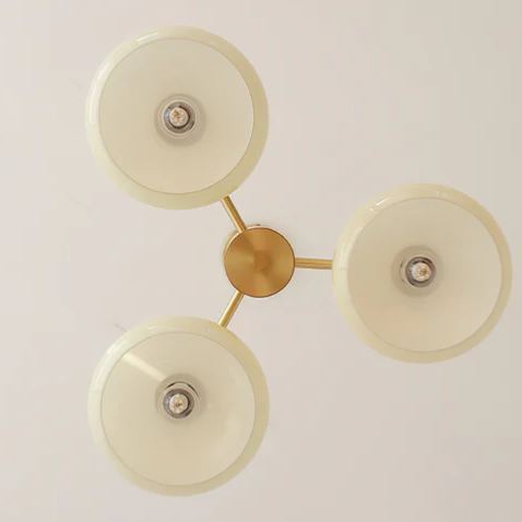 Valentina Modern Metal Glass Elliptical Pendant Light Shades Living Dining Room